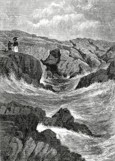 The Spouting Cave ، نيوبورت ، رود آيلاند ، الولايات المتحدة الأمريكية ، 4 مايو 1872 بواسطة سي جريسولد